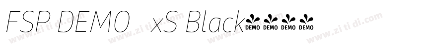 FSP DEMO   xS Black字体转换